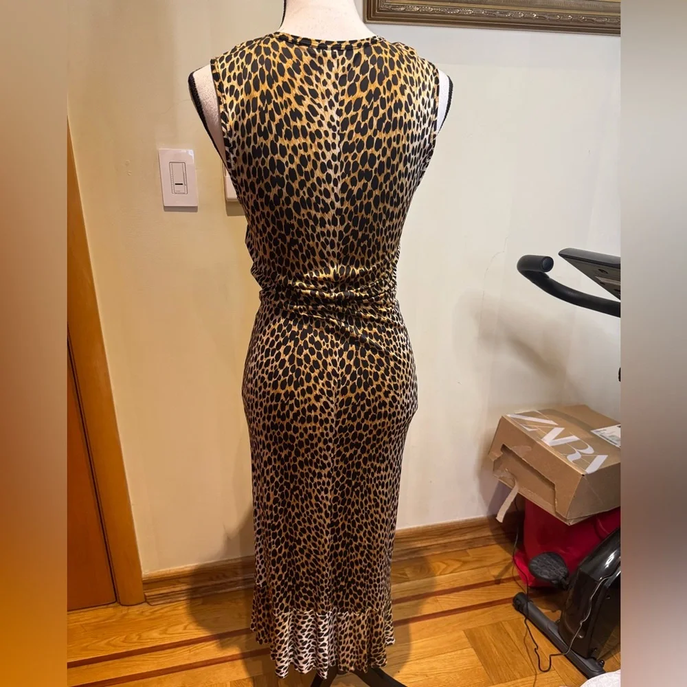 Dolce & Gabbana leopard print stretch pencil dress 46 USA Sz 10 - Picture 15 of 16